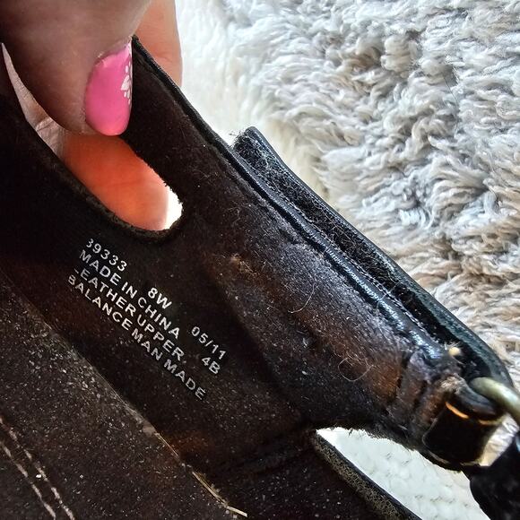 Clarks Women's Nikki Regatta Leather Bendable Loafer Shoes Size 8W Black Comfort - Picture 4 of 5